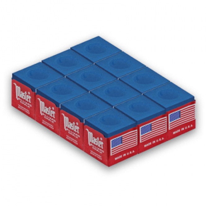 Hovedbilde Billiard Chalk Master blue 12 pcs.